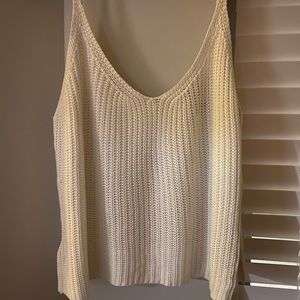 White knit forever 21 tank top